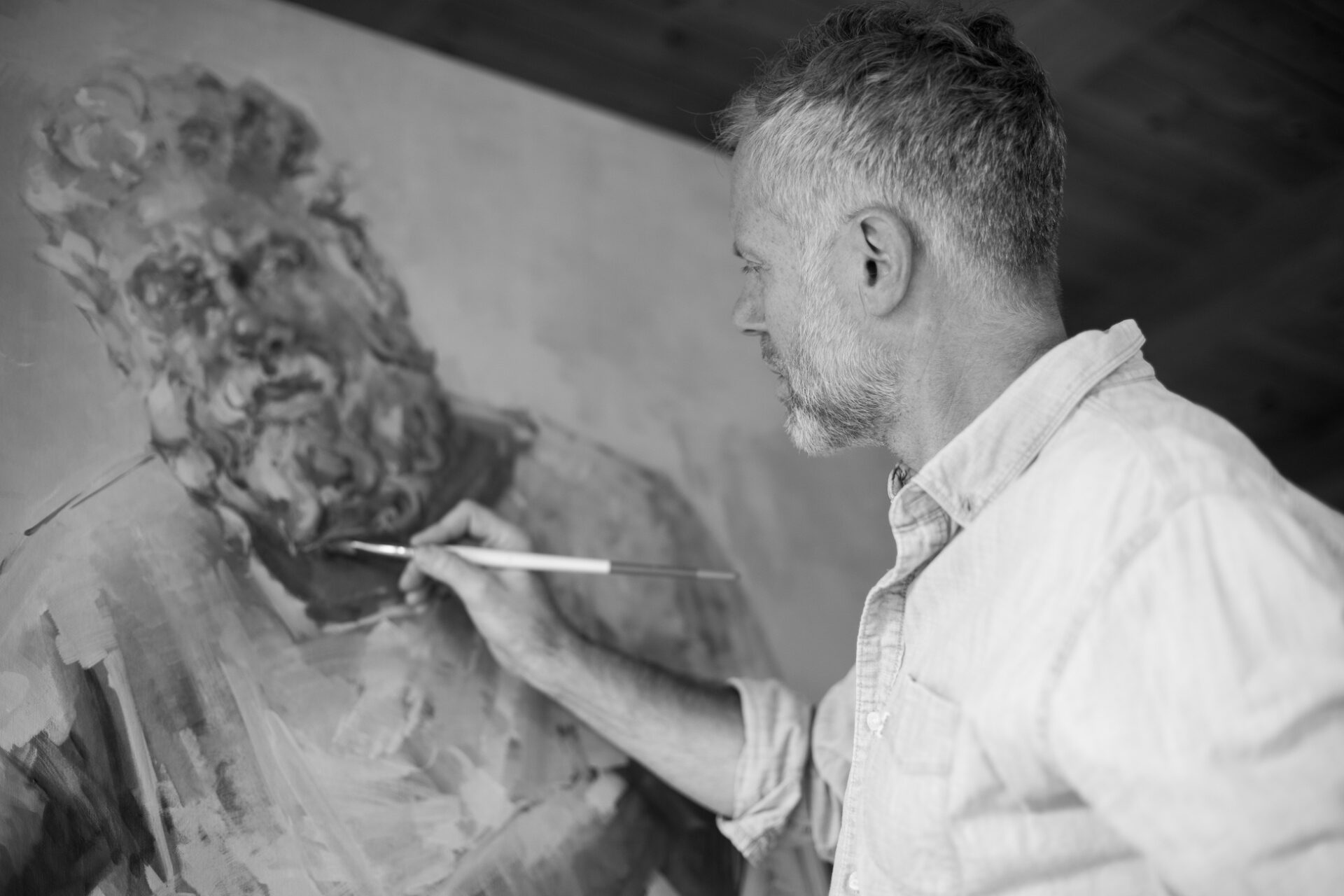 Heiko Mattausch portraitiert von Andrea Mattausch, 2026